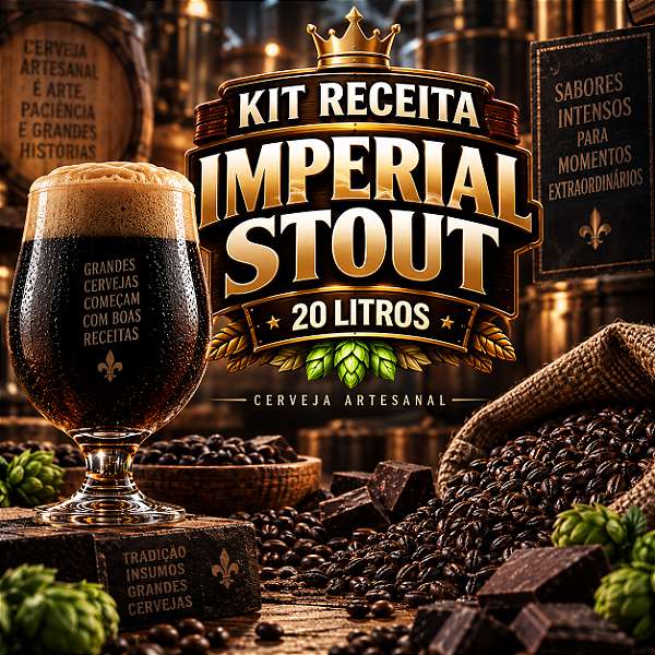 Kit Receita Imperial Stout – 20 Litros