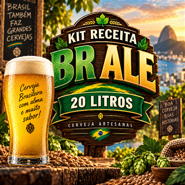 Kit Receita BR Ale – Brazilian Ale – 20 Litros