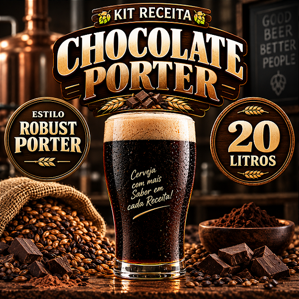 Kit Receita Chocolate Porter – 20 Litros