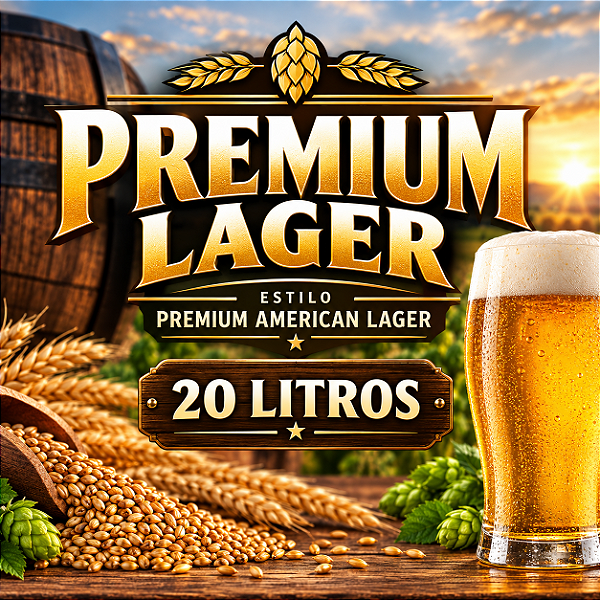 Kit Receita Premium Lager – 20 Litros