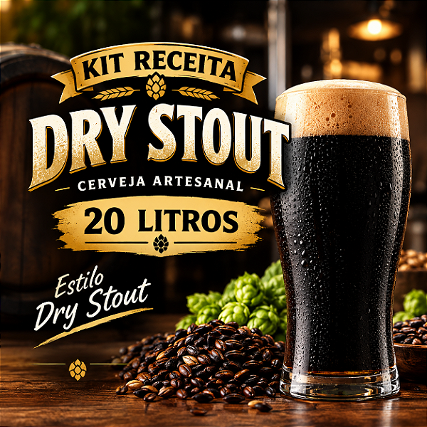 Kit Receita Dry Stout – 20 Litros