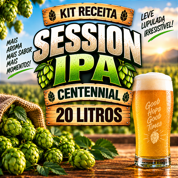 Kit Receita Session IPA Centennial Dry Hop – 20 Litros