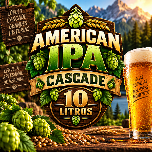 Kit Receita American IPA Cascade – 10 Litros