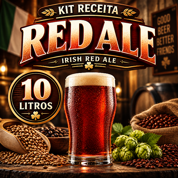 Kit Receitas Cerveja Artesanal Red Ale – 10 Litros