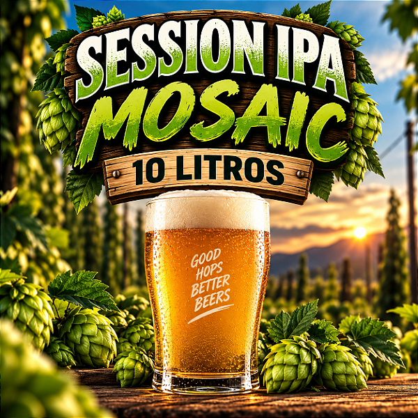 Kit Receitas Cerveja Artesanal Session IPA Mosaic – 10 Litros