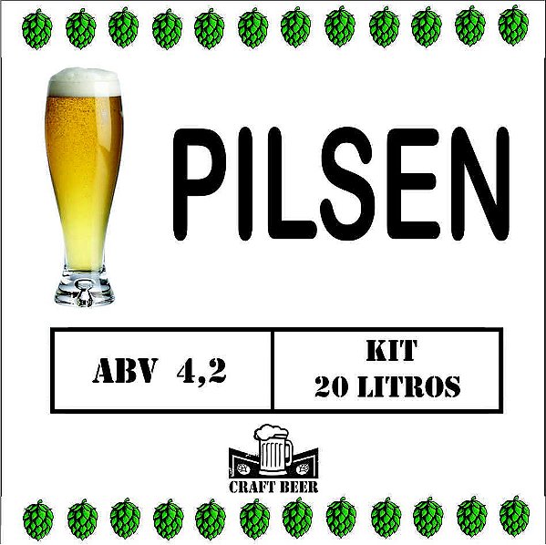 Kit De Insumos Cerveja Artesanal Pilsen 20 Litros