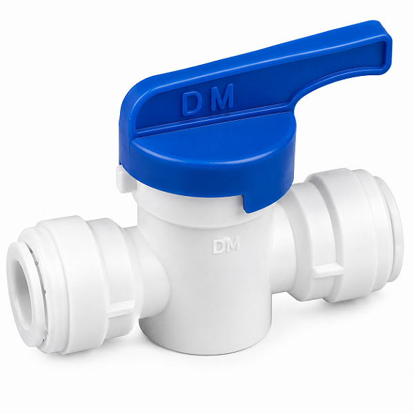 Dmfit Conexão Rápida União C/ Válvula ManualL Tubo 3/8" X Tubo 3/8" - AHUC0606W