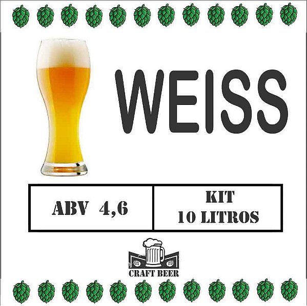 Kit De Insumos Cerveja Artesanal Weiss 10 Litros