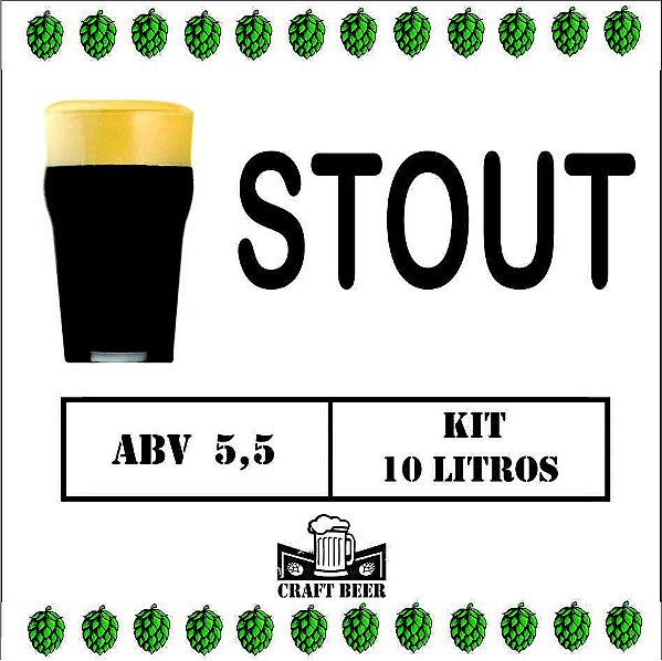 Kit De Insumos Cerveja Artesanal Stout 10 Litros