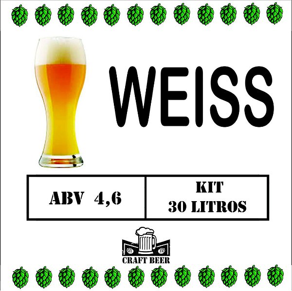 Kit De Insumos Cerveja Artesanal Weiss 30 Litros