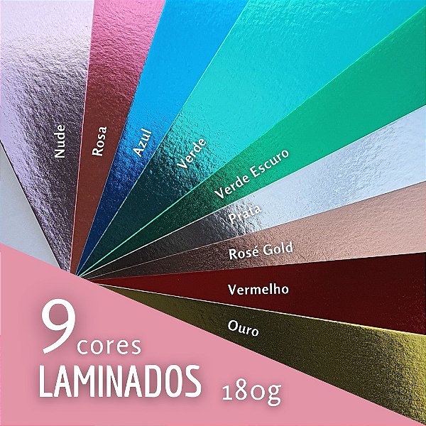Kit Cores Laminados - 9 pacotes A4 180g