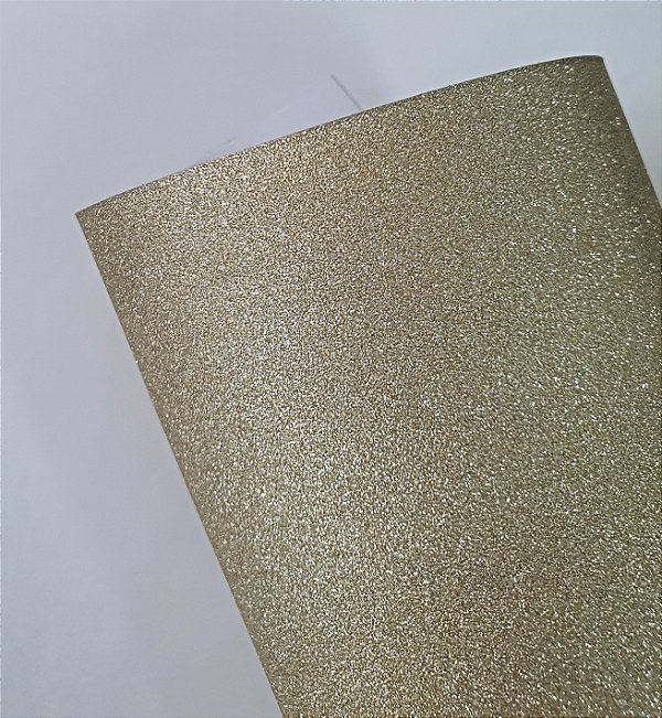 Papel Glitter A4 Ouro 180g - 10 folhas