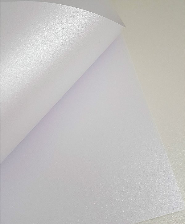 Papel perolado A3 Liso Branco 180g 100 folhas