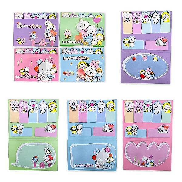 LEMBRETE AUTO COLANTE - POSTIT BTS - UNIDADE