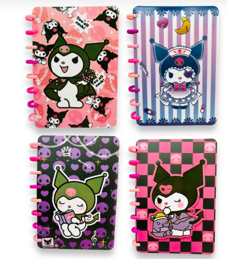 CADERNO DE DISCO - FOLHAS REPOSICIONAVEIS - MODELO KUROMI