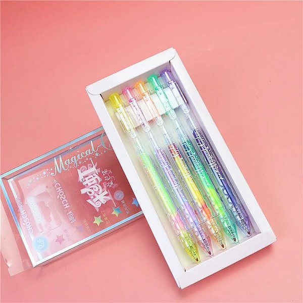 CONJUNTO DE CANETA MAGICAL - 5 PEÇAS