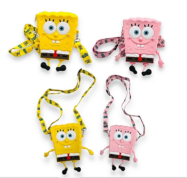 BOLSINHA DE SILICONE BOB ESPONJA