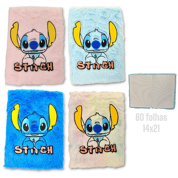 CADERNO PELUCIA STITCH - SELECIONAR COR