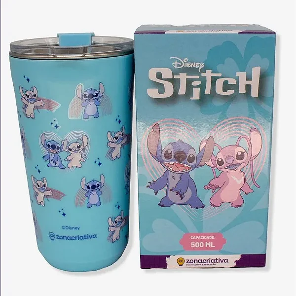 Copo Sky Stitch Namorados - Stitch