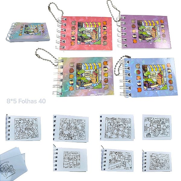 MINI CHAVEIRO 8X 5 CM BOOBIE GOODS ( 4O FLS)