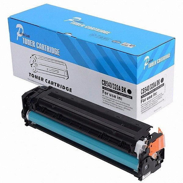 Cartucho de toner HP CB540 CE320 210Bk Univ Compatível