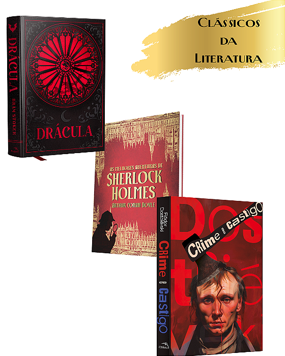Coleção Clássicos da Literatura — Edições de Luxo em Capa Dura 3 Livros