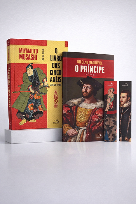 Combo 2 Livros Estratégia: O Príncipe Maquiavel + Livro dos Cinco Anéis Musashi + 2 Marcadores - Edição Especial