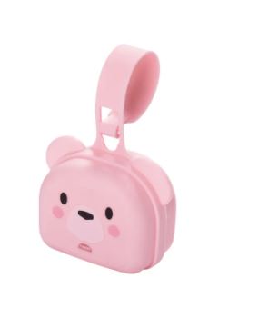 Porta Chupeta Ursa Bear Rosa - Plasutil