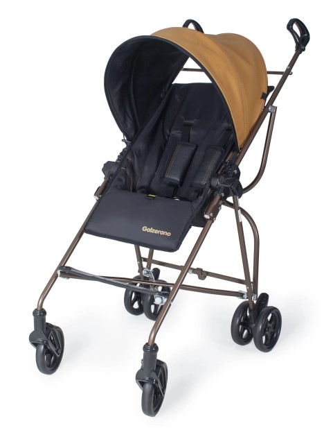 Carrinho de Bebê para Passeio Galzerano Capri de 6 Meses até 15kg - Preto e Cobre