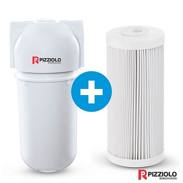 Kit Filtro Purificador De Água 200 BR  + Elemento Filtrante Plissado 7" Pizziolo