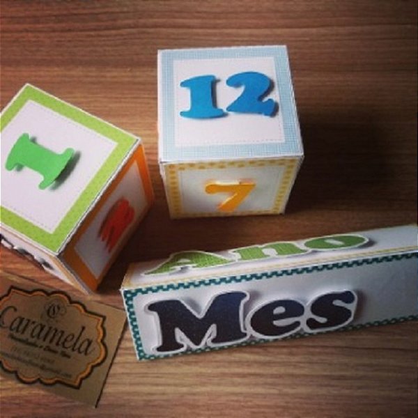 Cubo Mesversário - Versão Masculina
