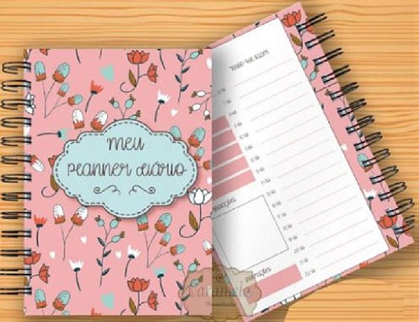 Planner Diário Permanente Floral