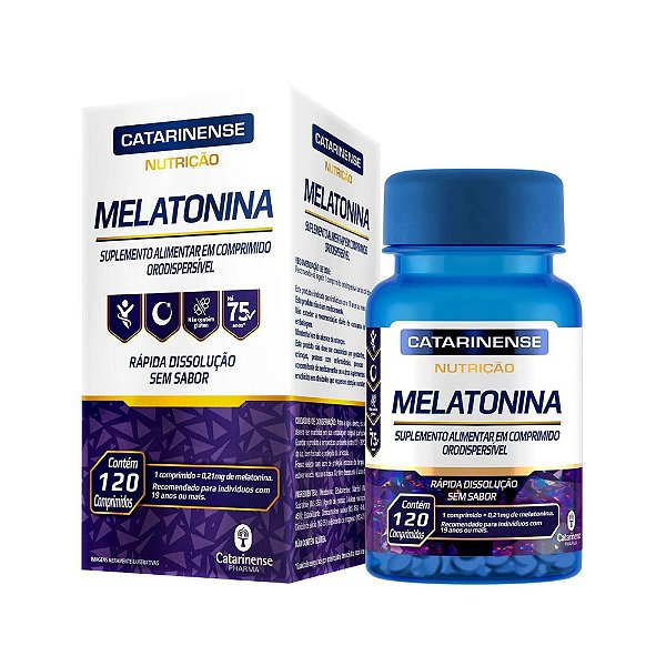 Melatonina Catarinense Sem Sabor 120 Comprimidos