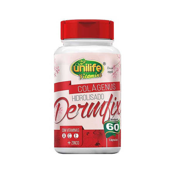 Colágenus Dermfix Vitaminas Unilife 450mg 60 Cápsulas