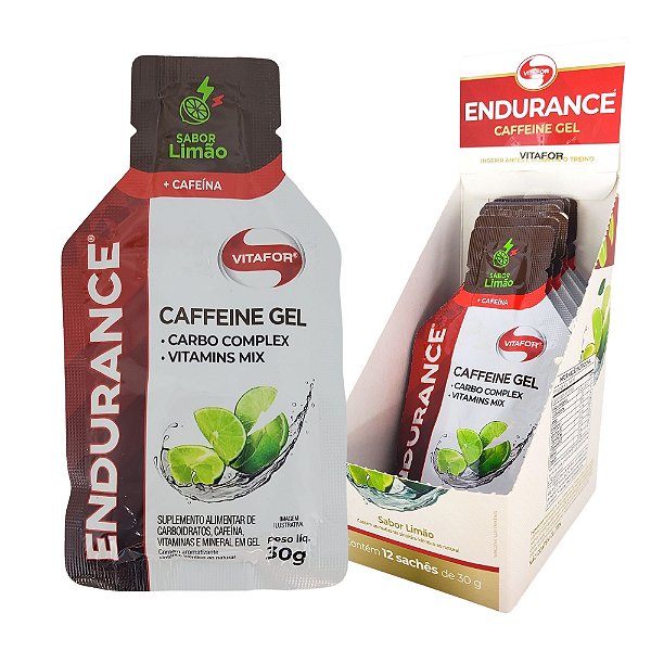 Endurance Caffeine Gel Limão Vitafor 30g