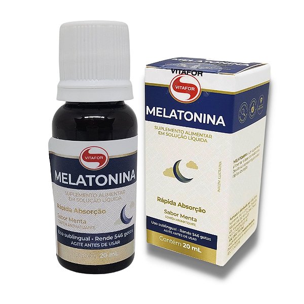 Melatonina Gotas Sabor Menta Vitafor 20ml