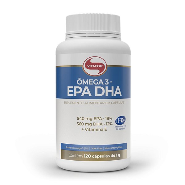 Omega 3 EPA DHA Vitafor 1000mg 120 Cápsulas