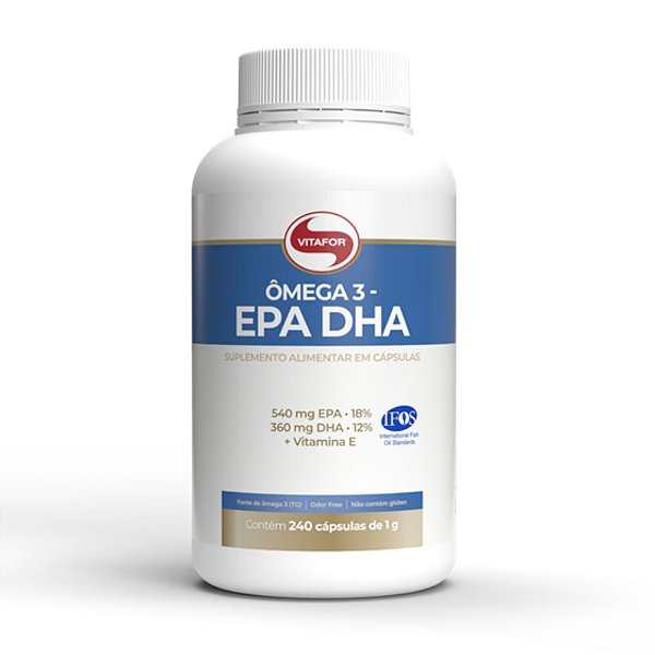 Omega 3 EPA DHA Vitafor 1000mg 240 Cápsulas