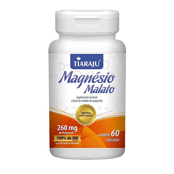 Magnesio Malato Tiaraju 260mg 60 Cápsulas