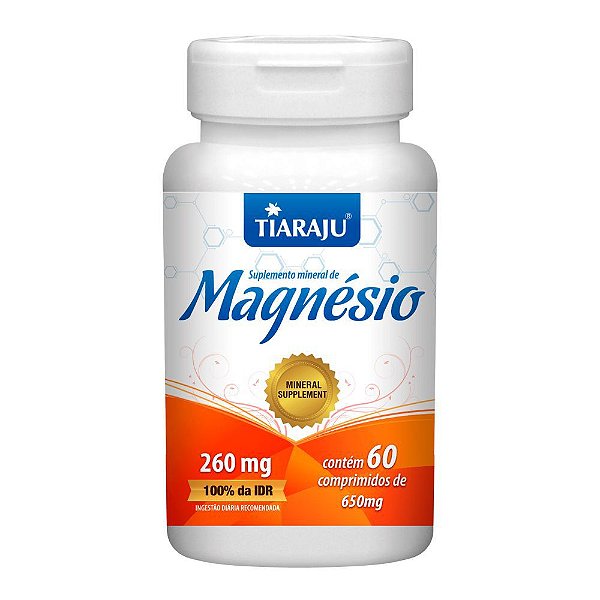 Magnesio Tiaraju 350mg 60 Cápsulas