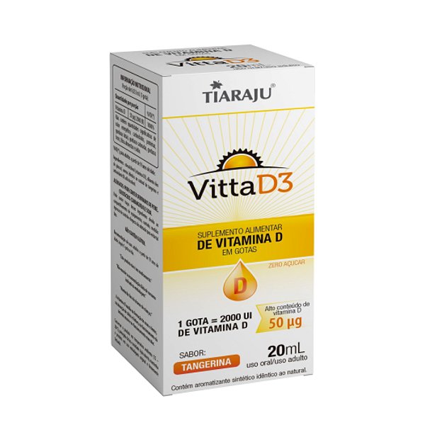 Vitta D3 Vitamina D Tangerina Tiaraju 20ml