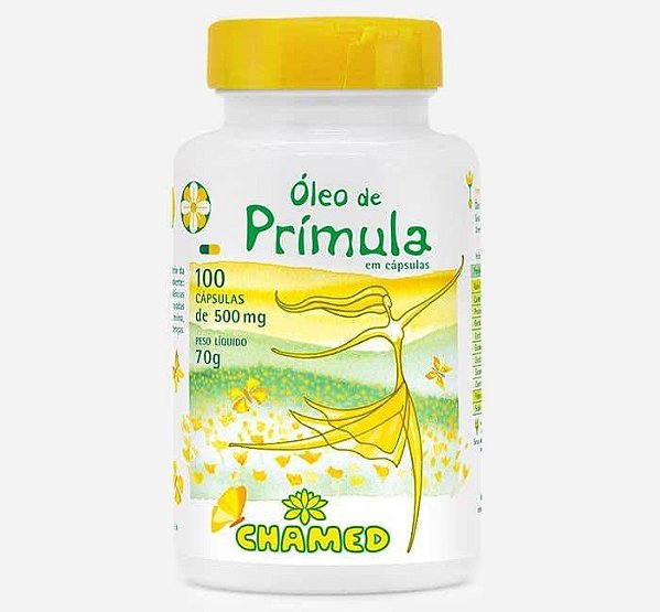 Óleo de Prímula Chamel 500mg 100 Cápsulas