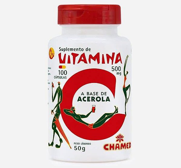 Vitamina C Chamel 500mg 100 Cápsulas