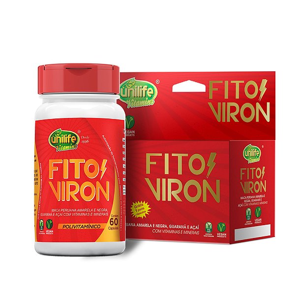 Fito Viron Polivitamínico Unilife 600mg 60 Cápsulas