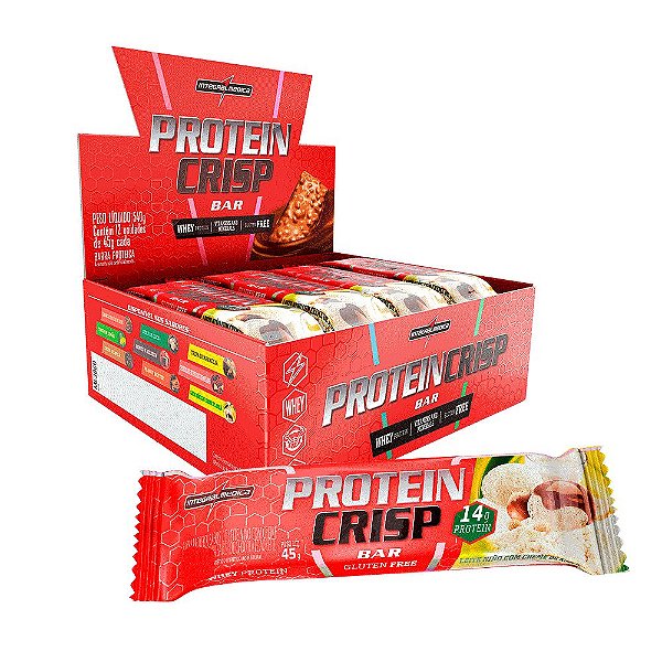 Barra Protein Crisp Bar Leite Ninho Creme Avela Integral Medica S/G 45g CX