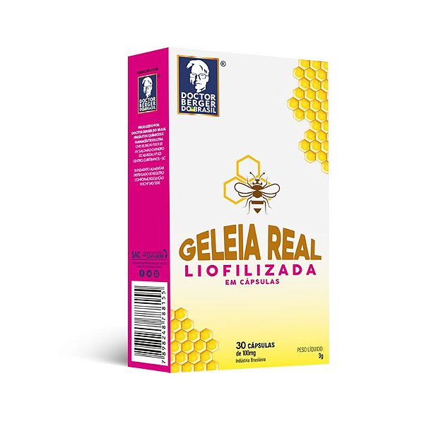 Geleia Real Liofilizada Doctor Berger 100mg 30 caps