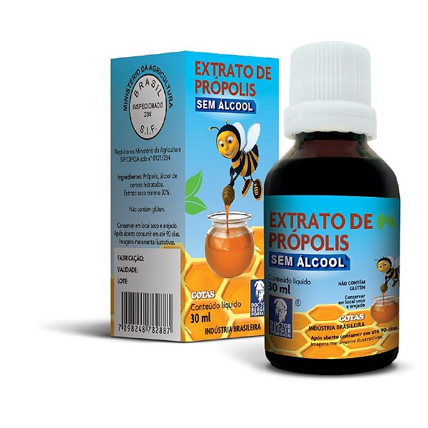 Extrato de Propolis Sem Alcool Doctor Berger Gotas 30ml