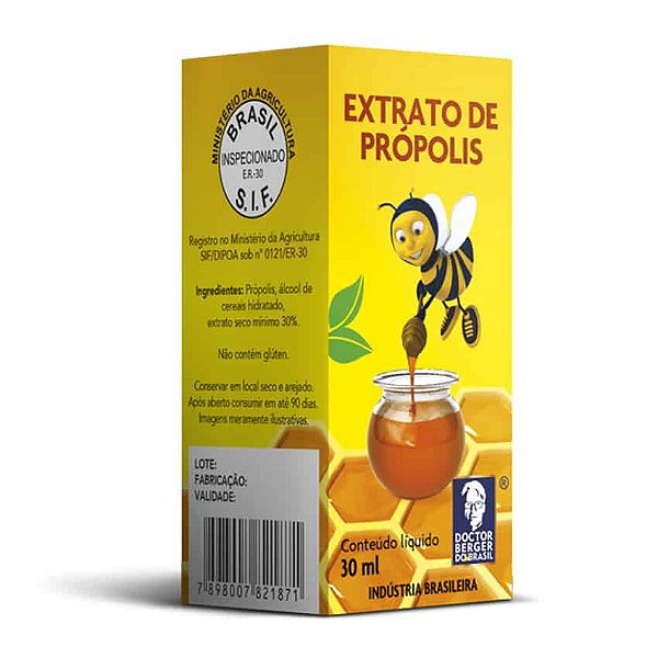 Extrato de Propolis Marrom Extrato Seco 30% Doctor Berger 30ml