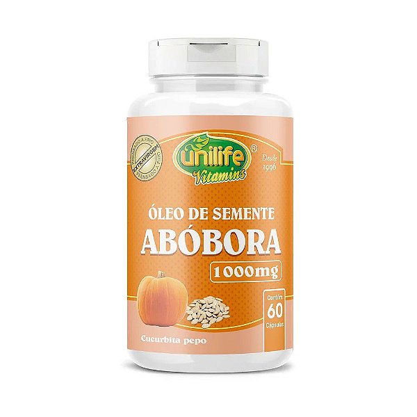 Oleo de Semente de Abobora Unilife 1200mg 120 Capsulas