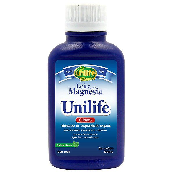 Leite de Magnesia Menta Unilife 120ml